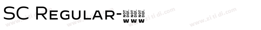 SC Regular字体转换